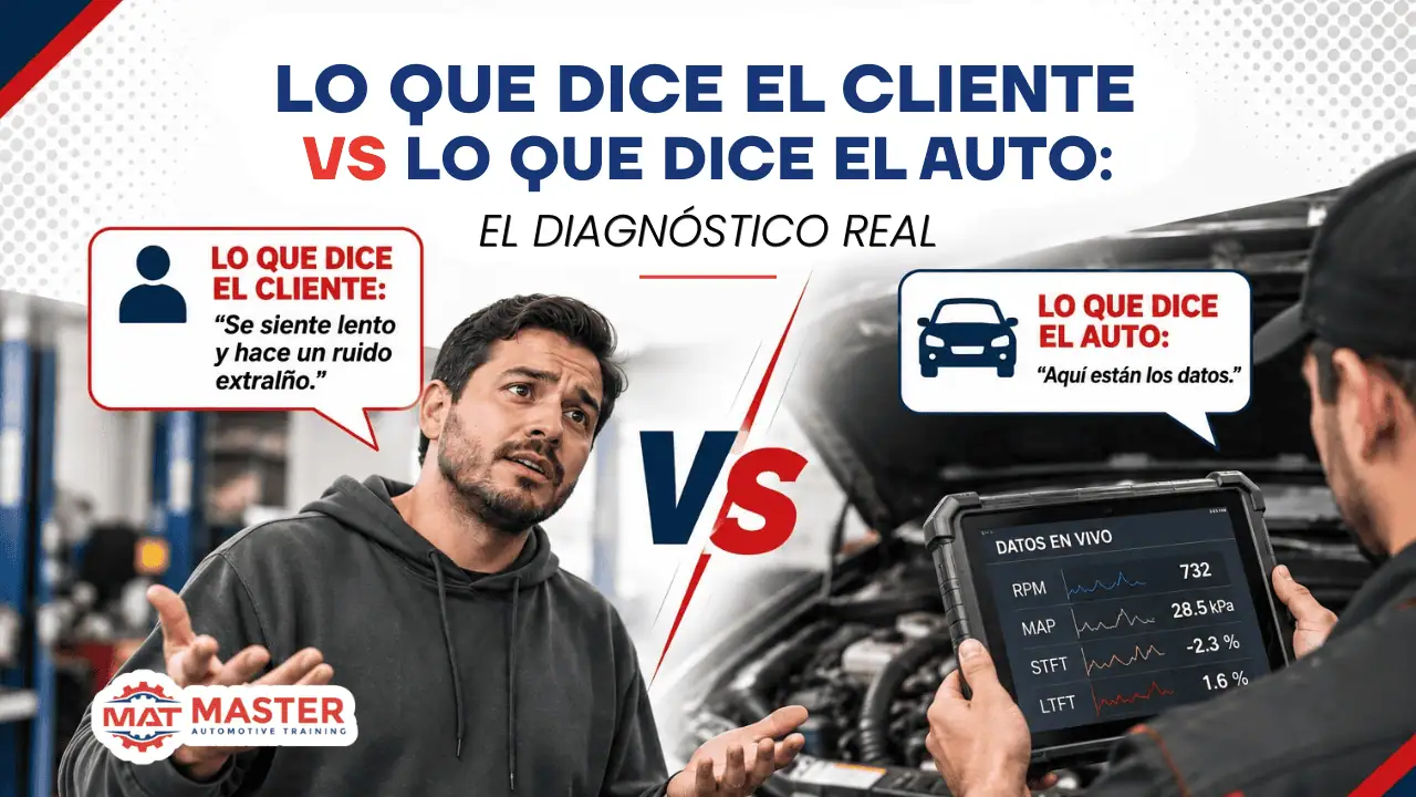 lo que dice el cliente versus lo que dice el auto