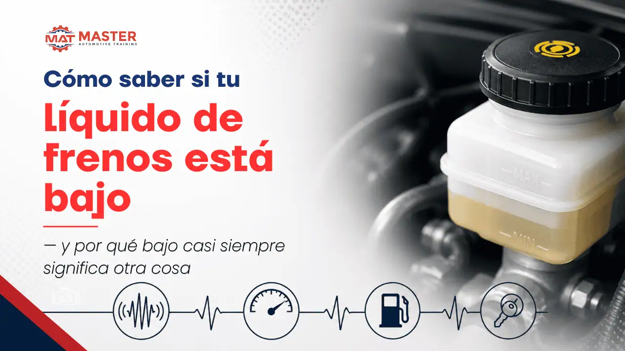 nivel bajo de líquido de frenos