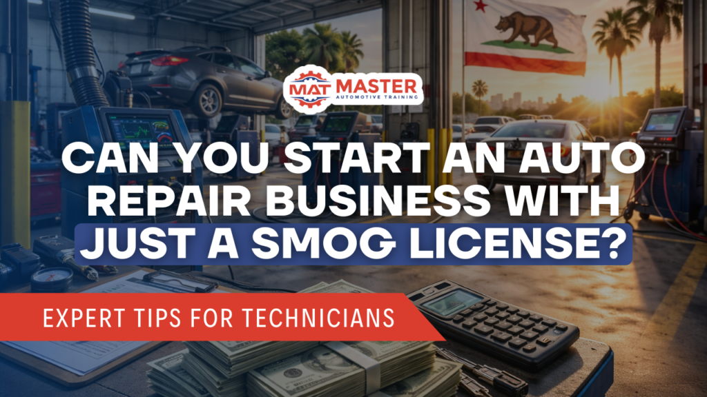 Can You Start an Auto Repair Business With Just a Smog License?