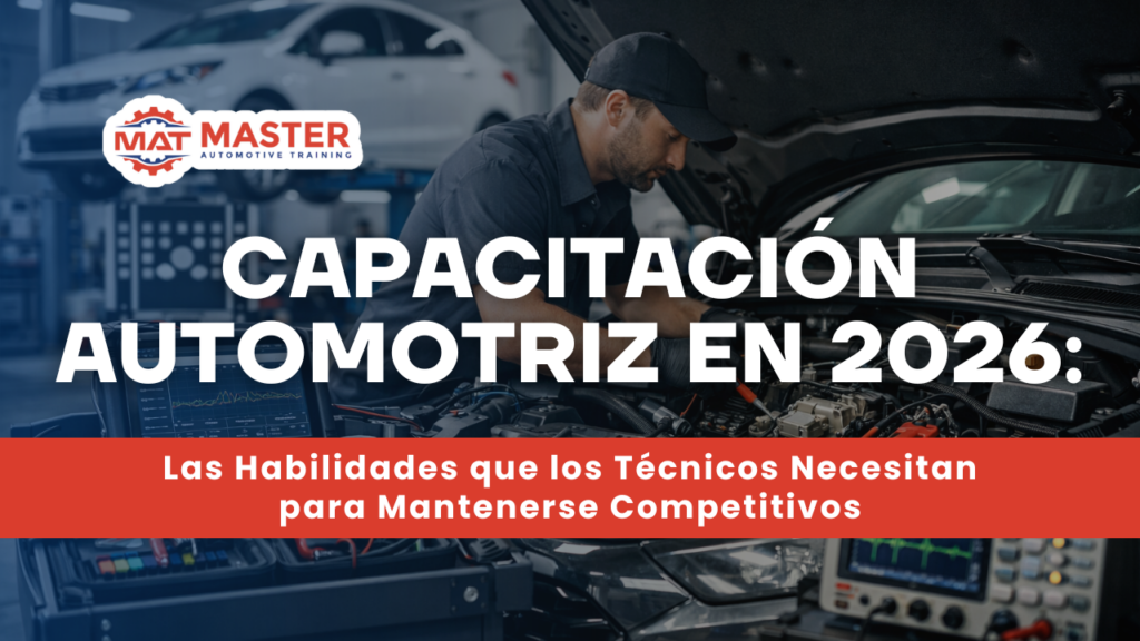 Capacitación Automotriz en 2026: Las Habilidades que los Técnicos Necesitan para Mantenerse Competitivos