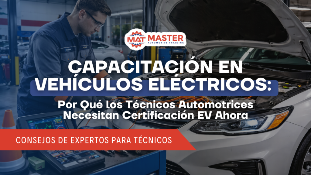 Capacitación en Vehículos Eléctricos: Por Qué los Técnicos Automotrices Necesitan Certificación EV Ahora