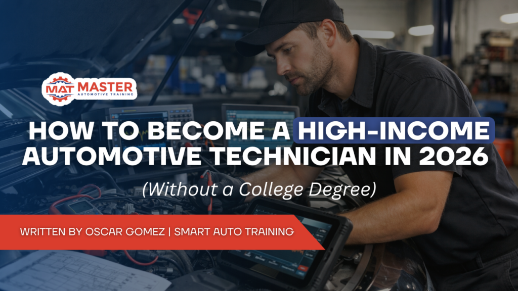 How to Become a High-Income Automotive Technician in 2026 (Without a College Degree)